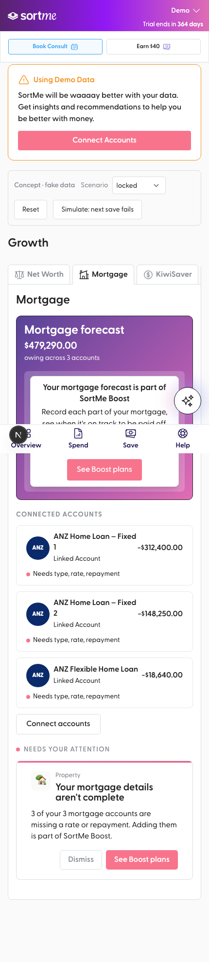 Open the tab as an unsubscribed user (mobile)